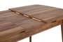 Hanah Home Inci 1141 Mesa de comedor extensible Nogal